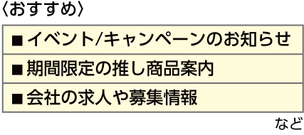 チラシの目的別おすすめ