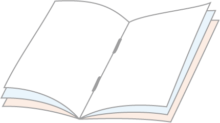 中綴じ製本(冊子)