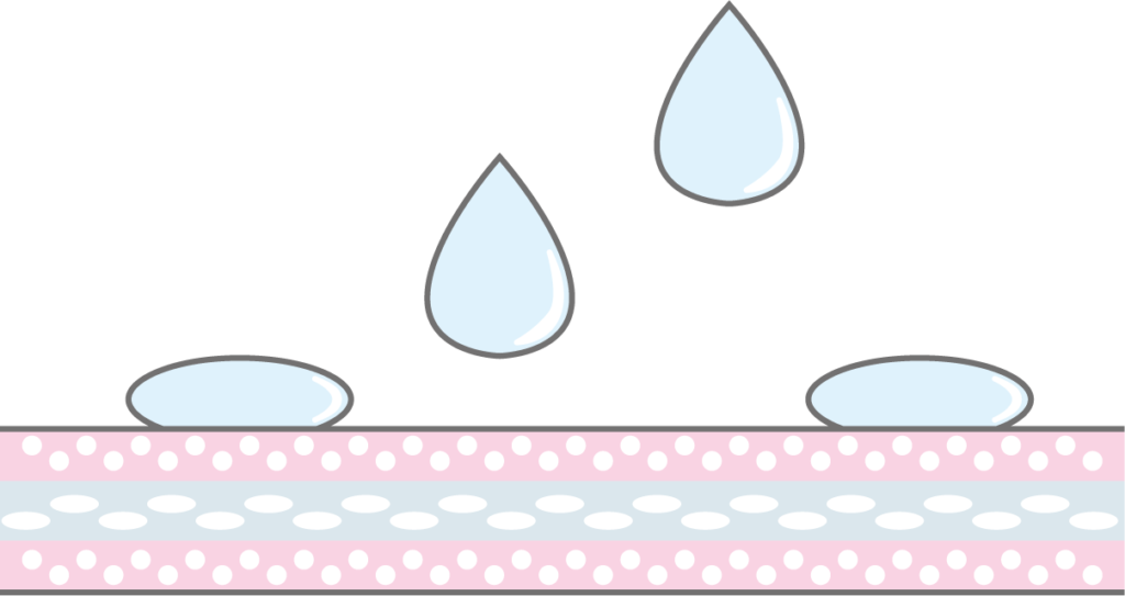 耐水紙イメージのイラスト